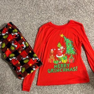 Merry Grinchmas Women’s Pajamas Set - Red